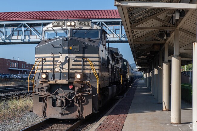 Freight trains pass through the Altoona neighborhood often, with a deep, comforting rumble.