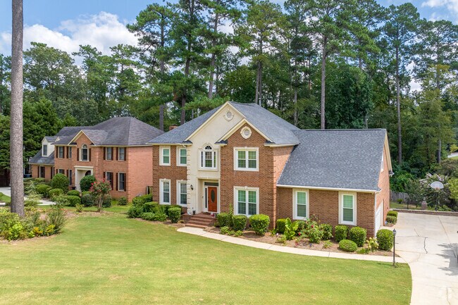 Several large brick homes can be found in the Westside area.