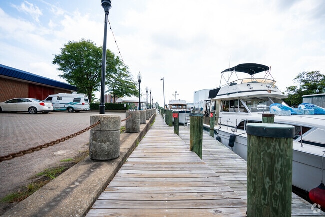 Enjoy a nice walk around the harbor in Downtown Olde Hampton.