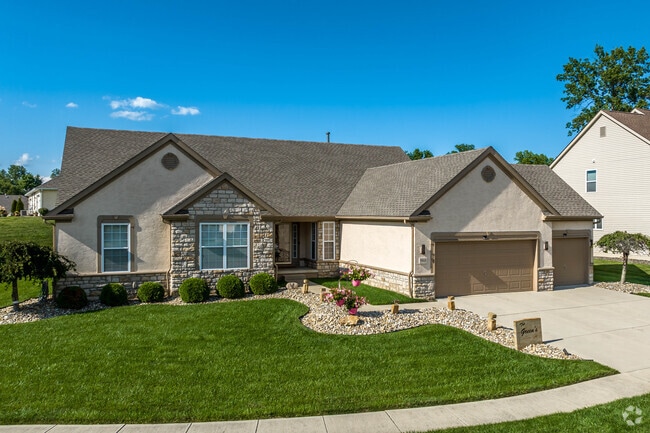 Many homes in Olde Orchard feature attached garages.