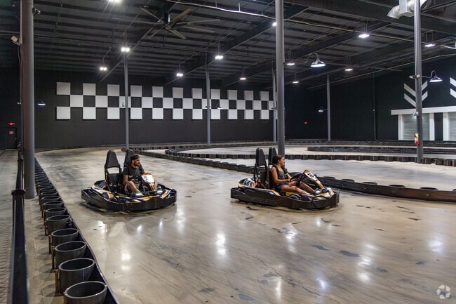 Avalon locals enjoy racing go-karts at City Forum in Clarksville.