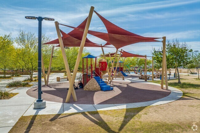 The playground at Charlie Frias Park is a great place to get outside in the Las Vegas suburb of Chinatown.