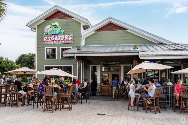 Near the Village of Winifred, RJ Gator's offers delicious seafood and drinks.