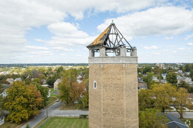 The iconic water tower in West Arlington stands as a proud symbol of this Baltimore neighborhood.