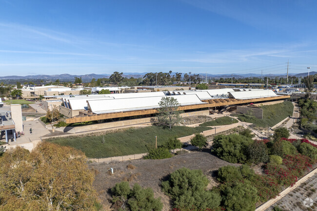 The Torrey Pines High School in Carmel Valley is surrounded by nature in San Diego, CA.