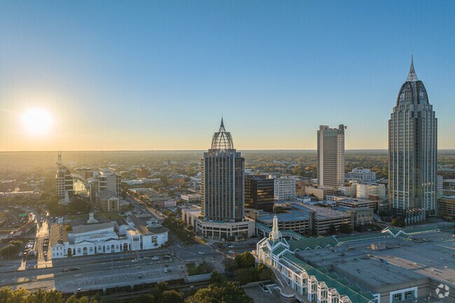 Downtown Mobile is six miles from Whistler.