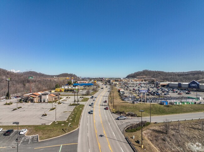 In Bridgeport, big-box shopping options appear within developments along Emily Drive and Northwestern Turnpike.