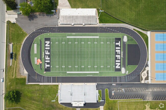 Columbian High School in Tiffin encourages students to participate in after school activities like marching band and football.