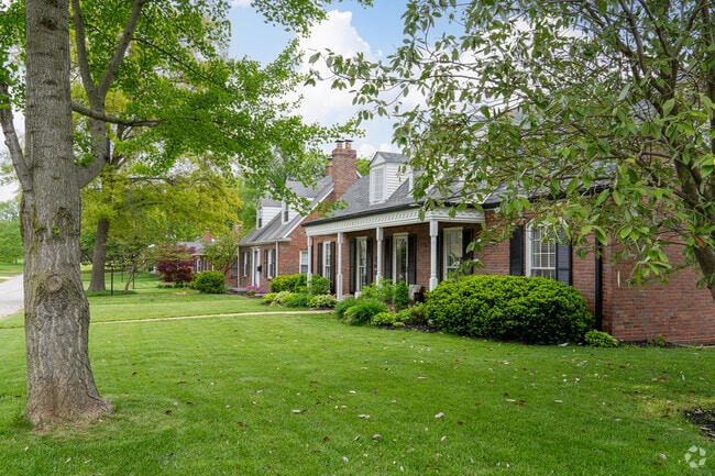 Level lots and large mature trees are common throughout Ladue.