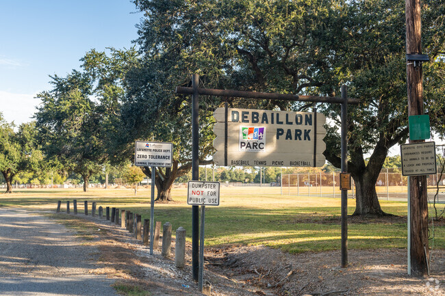Enjoy the serene surroundings at Debaillon Park.