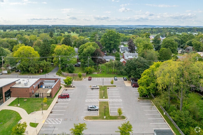 Faculty and parents have parking at Corl Street Elementary School.