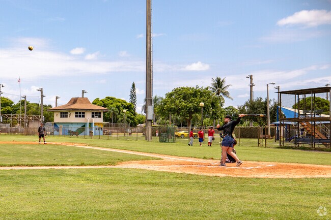 Get ready for the game at the baseball field at Claude Pepper Park in North Miami, FL.