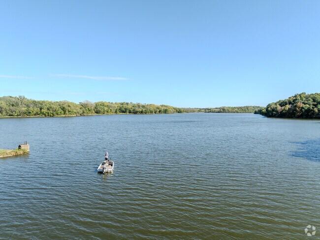Fishing is a frequent activity at Red Haw Lake.