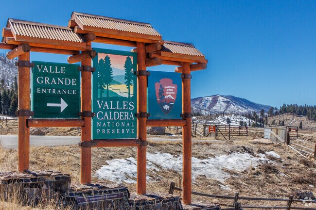 Just outside of Los Alamos sits the Valles Caldera Natural Preserve, which sits in the crater of an ancient volcano.