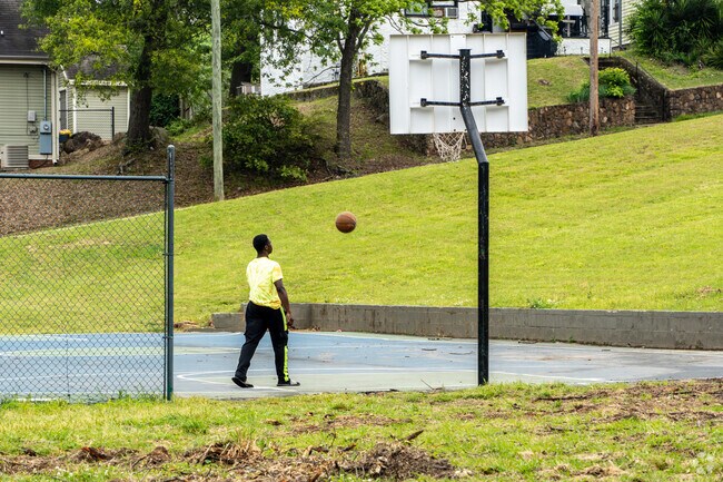 The residents of Fountain Heights can often be found shooting some hoops.