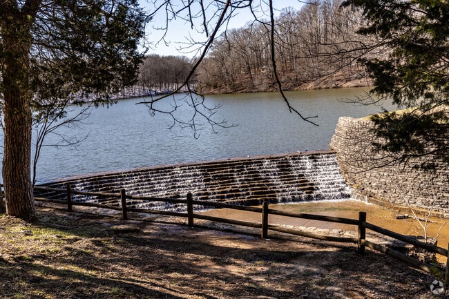 Montgomery Bell State Park features a man-made lake.