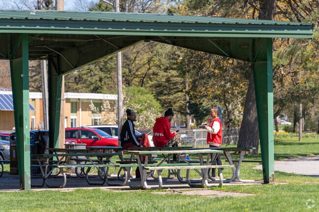 The Pavilion at Normal Park is the perfect spot to take a break.