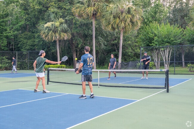 Pickleball players from Meridian Parks compete on the courts at East Lake Park.