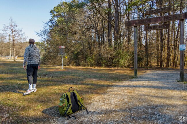 Hornet's Nest Park is home to one of the most popular disc golf courses in Charlotte.