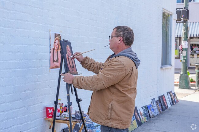 Artists can be found all over Carytown.