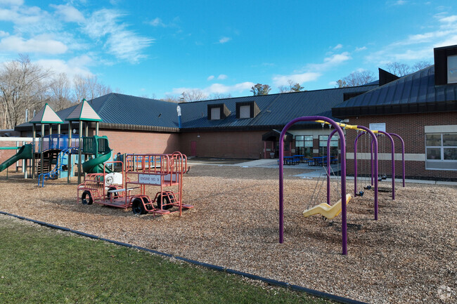 PS 14 has a great playground for kids to run and play in Troy, NY.