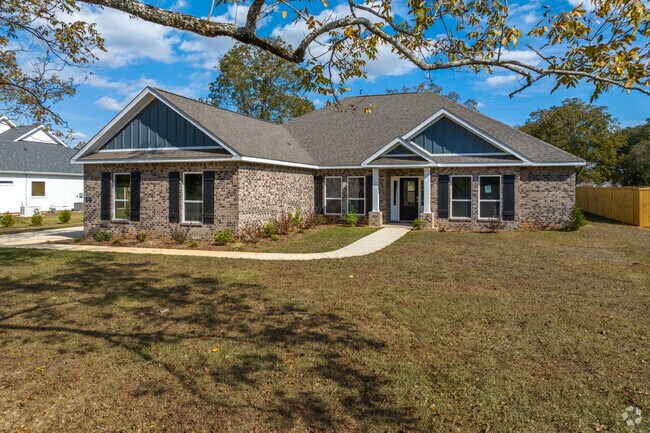 A newly constructed modern traditional home that is a popular style in Union Church.