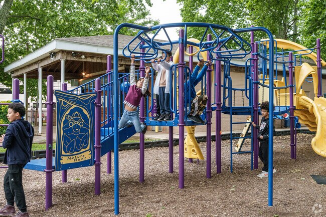 Kids let off excess energy at The Lighthouse playground in Fairhill.