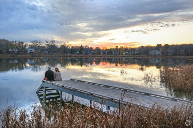 After a long day, neighbors can be found soaking in the beauty at Middleton's Tiedman Pond.