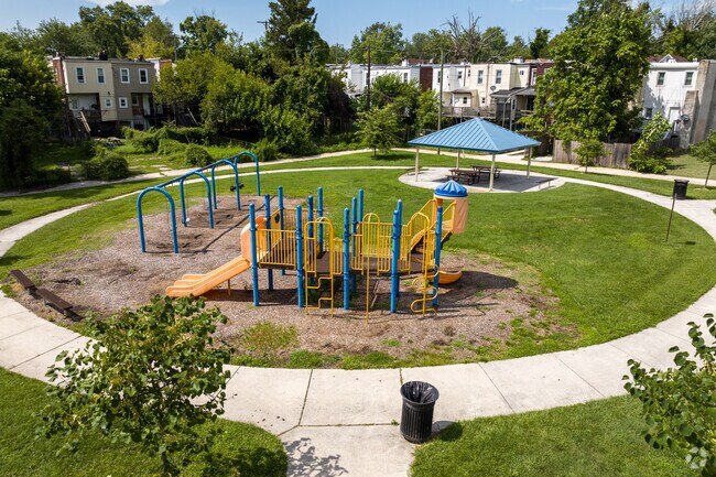 Alhambra Park is a great place to meet and play in the Woodbourne-McCabe neighborhood.