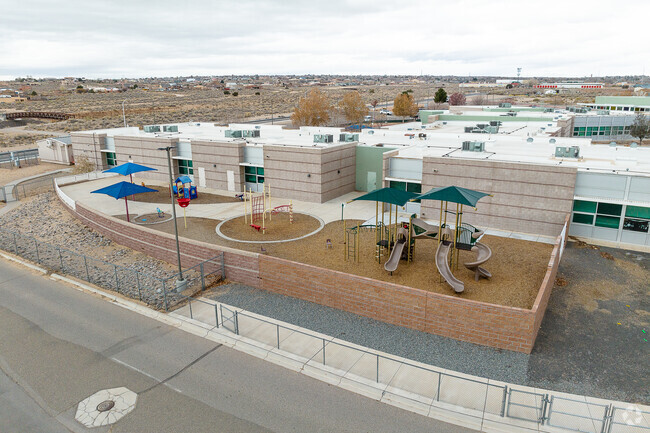 Maggie Cordova Elementary School provides a designated playground for younger students.
