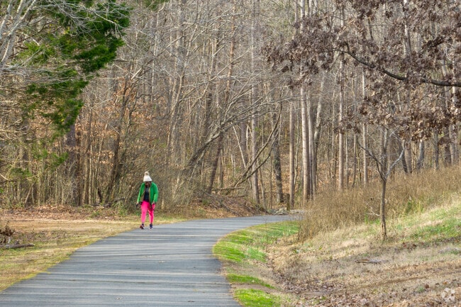 Clark's Creek Greenway encourages excercise.