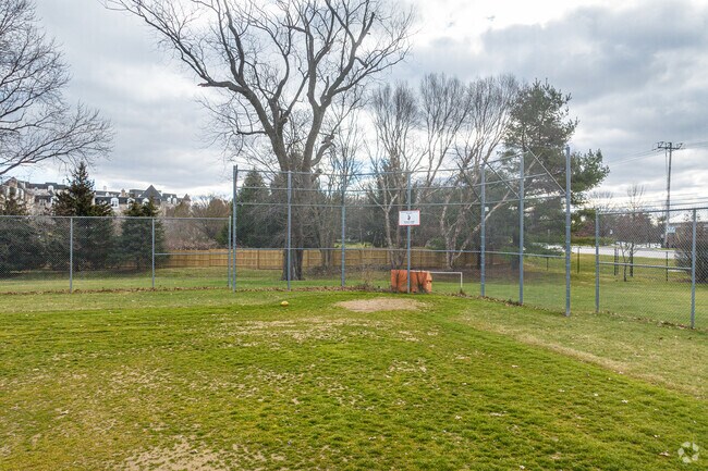 A baseball field at Saints Peter and Paul awaits the first warm days of Spring.