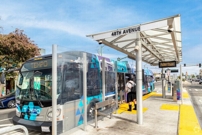The local Tempo AC transit at 48th Avenue connects Fairfax to the rest of the Town.