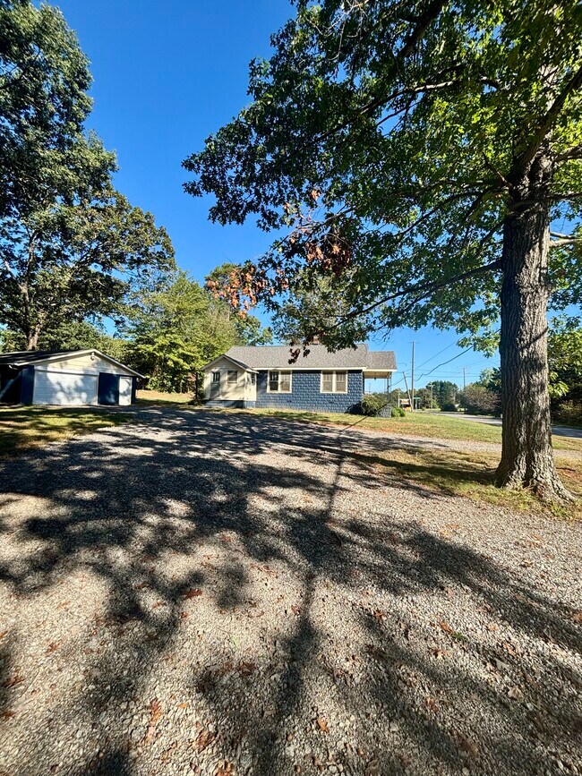 Exterior side yard/driveway