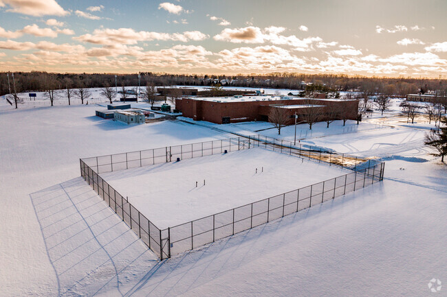 The athletics complex can be seen at Oswego Middle School in Oswego.