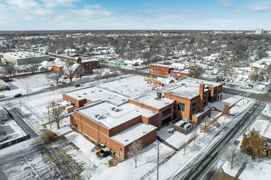 Here is an aerial view of Harry St Elementary.