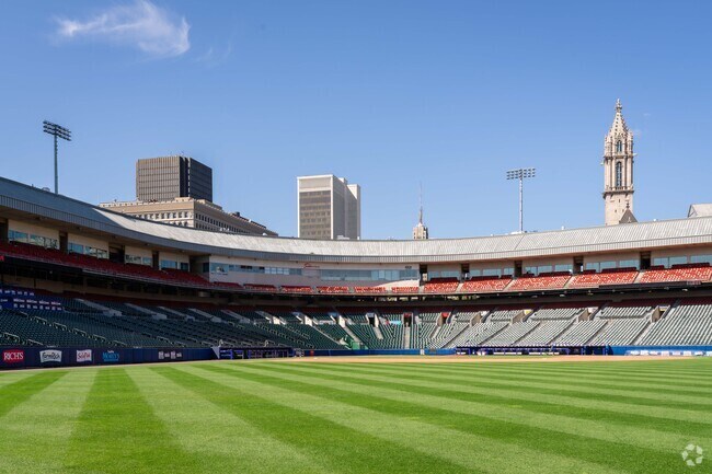 Sahlen Field near Ellicott hosts Buffalo Bisons baseball games.
