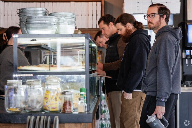 The lunch crowd at Crecco's Cafe in River Vale, NJ gets very busy.