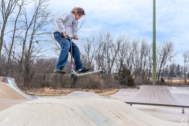 The skate park at Sheehan Park is great for scooters bikes or skate boards.