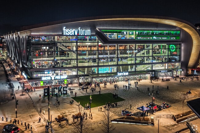 Cheer for the world champion Milwaukee Bucks 30 minutes from Waukesha in Milwaukee.
