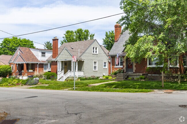 Bungalows, Cape Cods and Tutor-inspired houses are common throughout Madison Place.