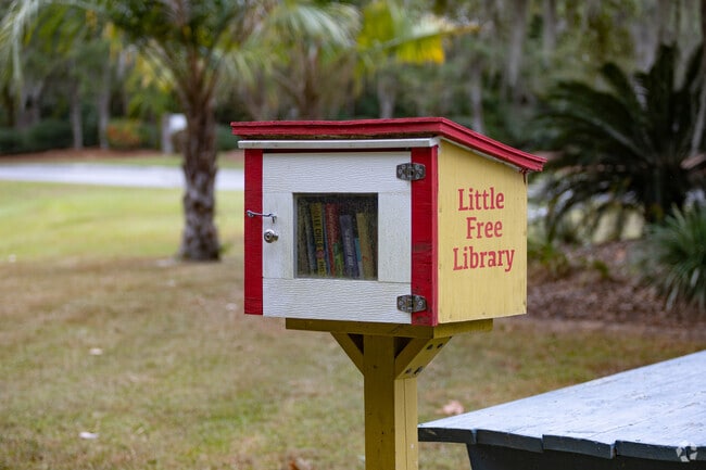 Take a book, leave a book at the Little Free Library in Richmond Hill.