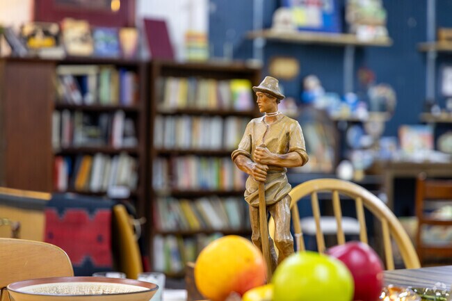 William Wells Brown bargain hunters browse consignment items at The Domestic.