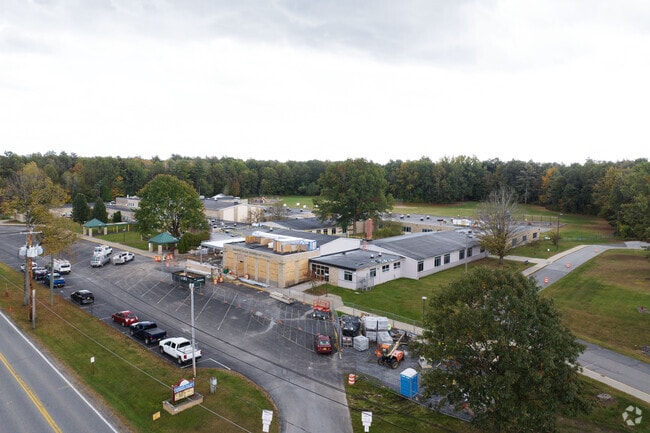 An aerial view of Dorthy Nolan Elementary School.