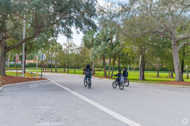 Coconut Creek Recreation Complex offers bike trails and easy access to Regency Lakes residents.