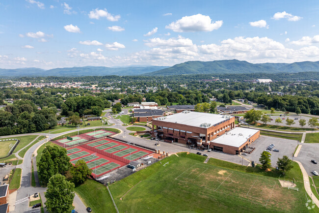Liberty Bell Middle overlooks the mountains in Johnson City.