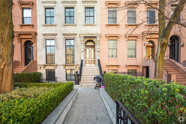Some homes have elegant walkways up to their front doors.