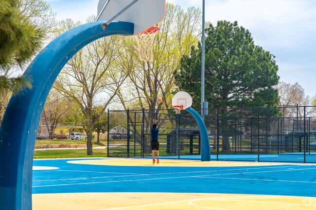 Fairfax Park in Commerce City offers futsal and basketball courts, along with baseball, softball, and multipurpose fields.