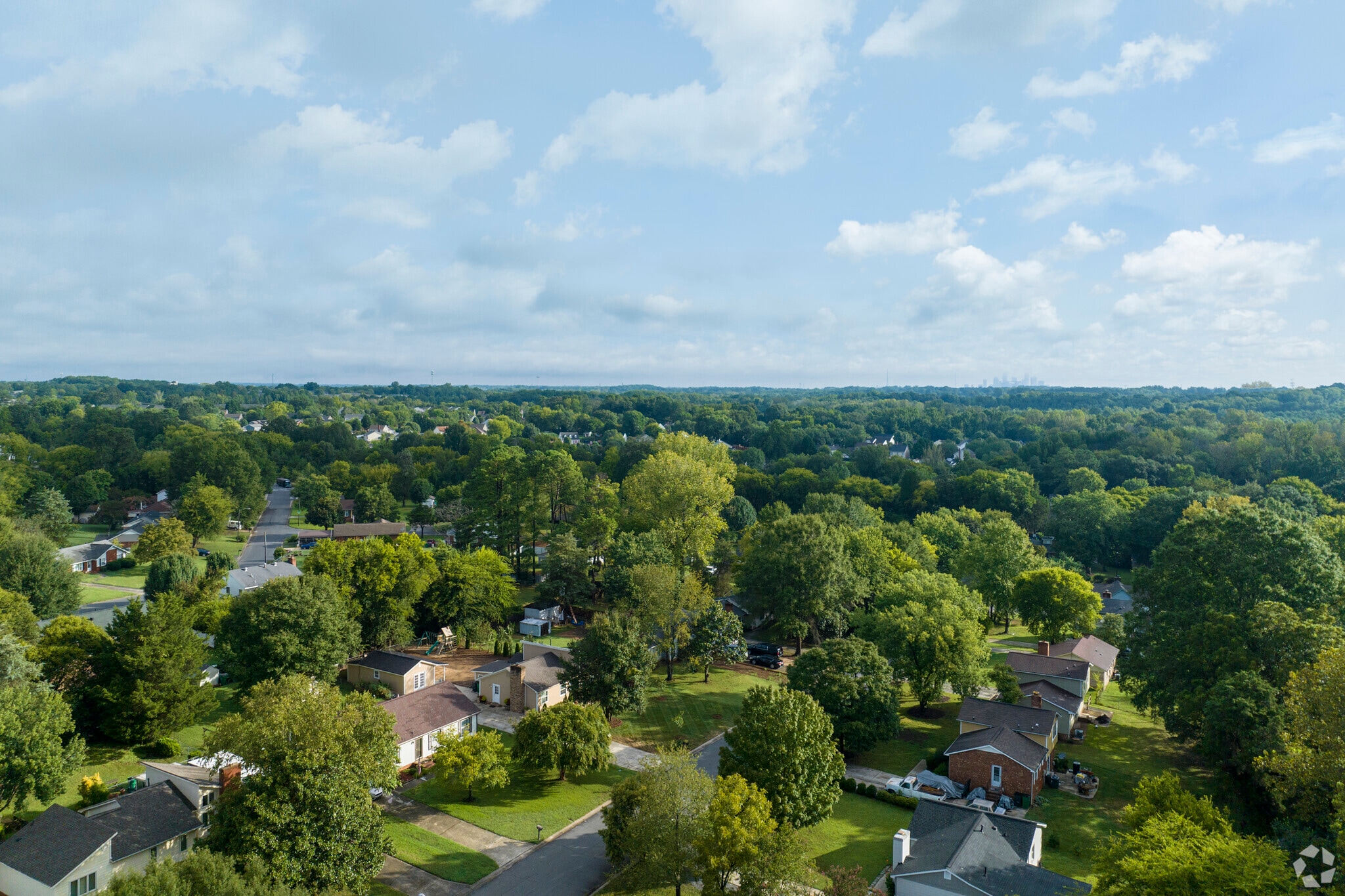 Yorkmount is has many streets lined with dense old growth vegetation.