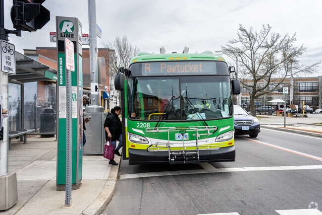 Hop on the R Line RIPTA bus on Broad St. for easy commuting in Lower South Providence.